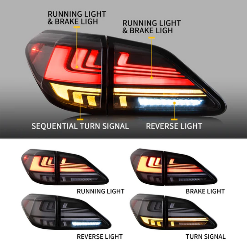 Load image into Gallery viewer, LED TAIL LIGHTS LEXUS RX 2009-2014
